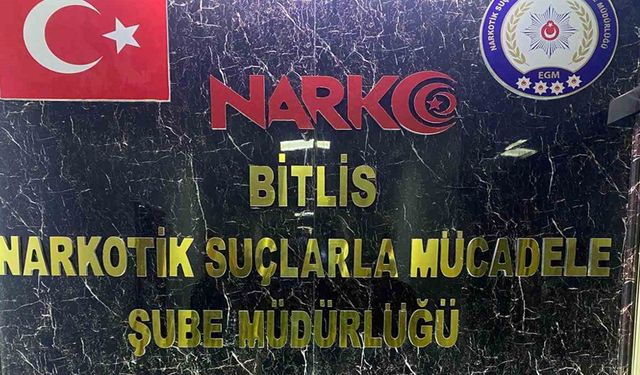 Bitlis’te 3 kilo metamfetamin ele geçirildi