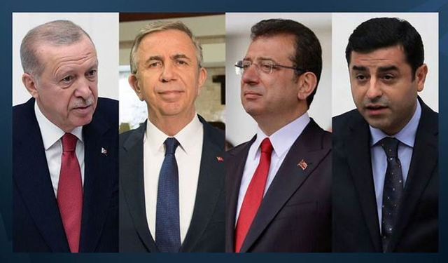 ‘Erdoğan, Demirtaş, İmamoğlu ve Yavaş’ anketinde dikkat çekici sonuç