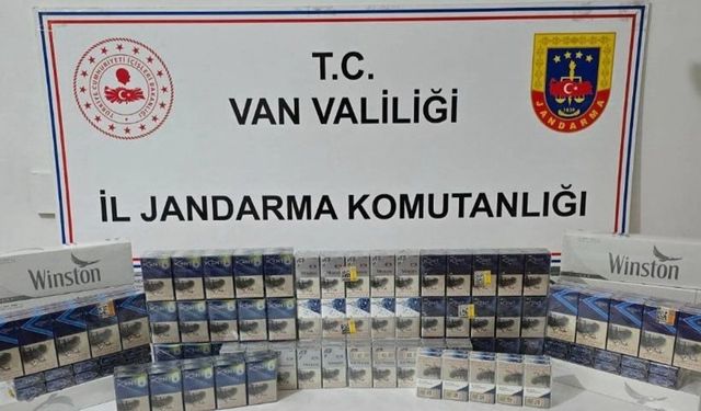 Van’da 860 paket kaçak sigara ele geçirildi