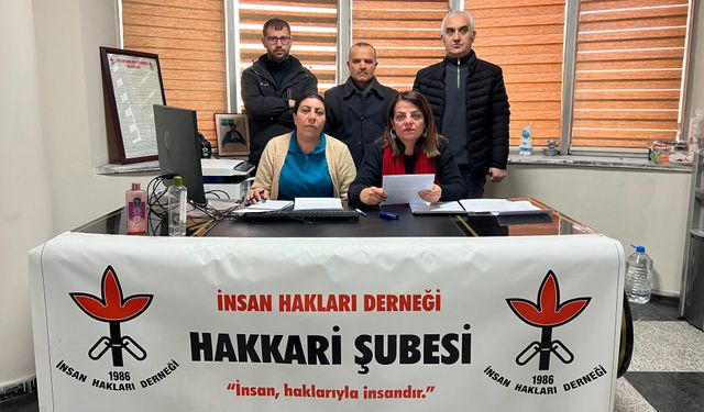 İHD Hakkari Şubesi’nden Nimet Tanrıkulu’nun tutuklanmasına ilişkin açıklama