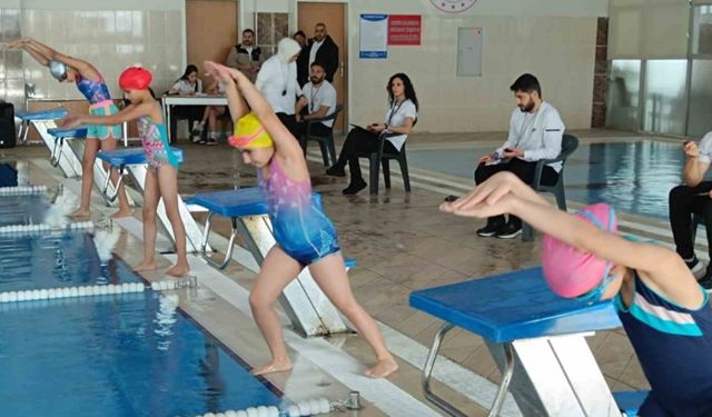 Hakkari’de yüzme şampiyonası finali yapıldı