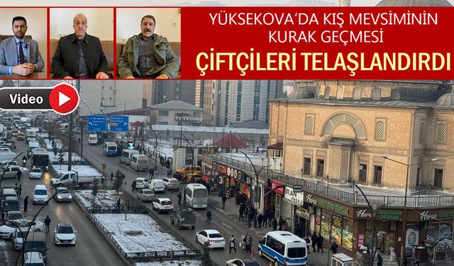 Kış mevsiminin kurak geçmesi Yüksekovalı çiftçileri telaşlandırdı