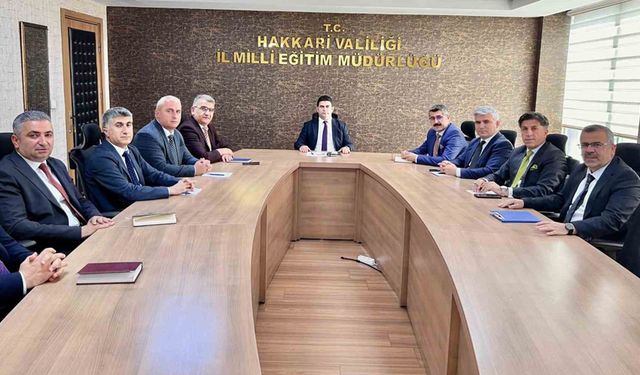 Hakkari’de okulların genel durumu değerlendirildi