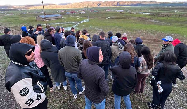 Öğrenciler, Bingöl’de fay hatlarını yerinde inceledi
