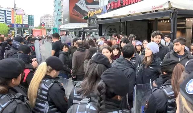 İstanbul'da 1 Mayıs gerginliği! Polis müdahale edince arbede yaşandı