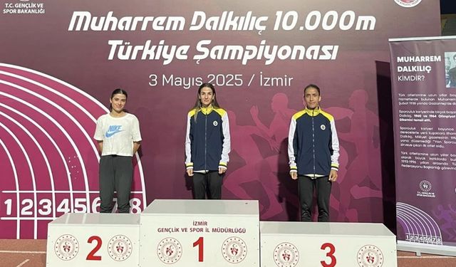 Muşlu atlet Derya Kunur, Türkiye üçüncüsü oldu