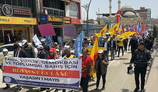 Yüksekova’da 1 Mayıs Coşkusu
