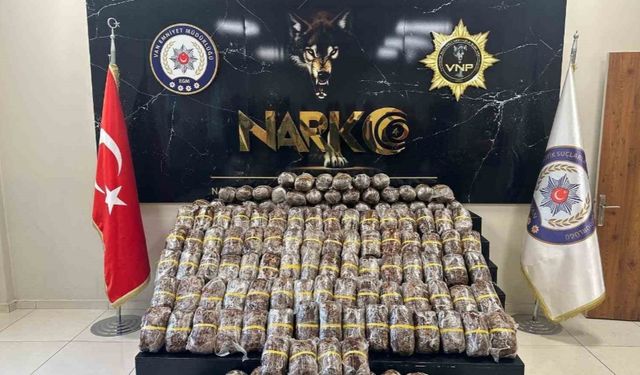 Van’da 84 kilo 460 gram esrar ele geçirildi