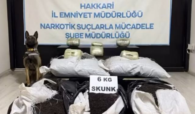 Yüksekova'da Uyuşturucu Operasyonu