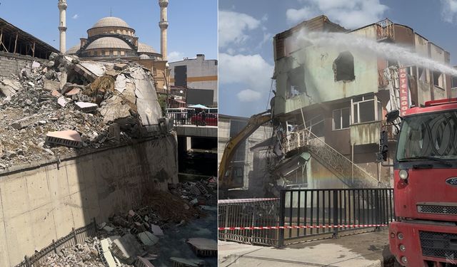 Yüksekova’da Çeyrek Asırlık Binalar Yıkılıyor
