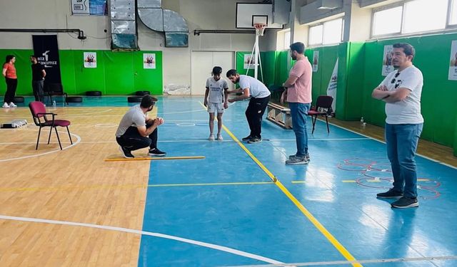 Yüksekova’da Spor Programı İçin Yetenek Sınavı yapılıyor