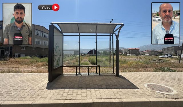 Yüksekova’da Durak Kabinlerine Zarar Verildi, Vatandaşlar Tepkili