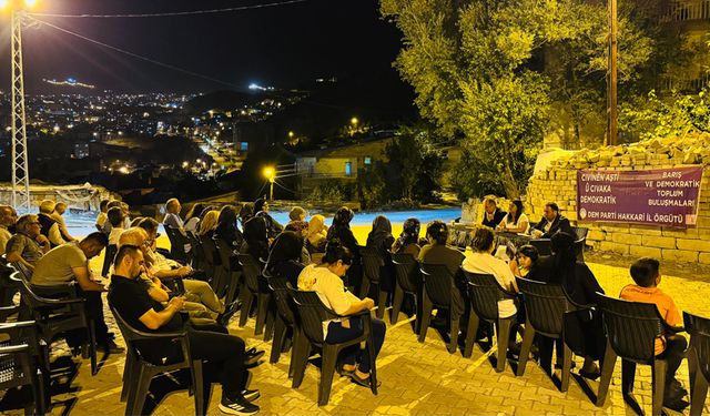 DEM Partinin Hakkari’de Süreç Toplantıları Devam Ediyor