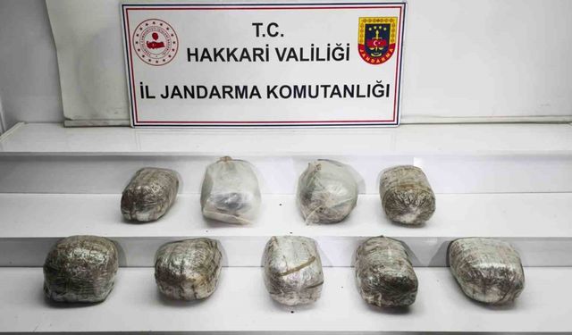 Hakkari’de 14 kilo skunk maddesi ele geçirildi