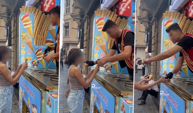 Külah oyunuyla kadını taciz eden dondurmacı mühürlendi