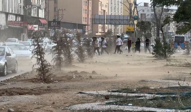 Yüksekova’nın En İşlek Caddesi Toz Bulutu İçinde Kaldı