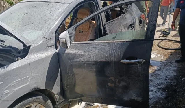 Van'da park halindeki otomobil kül oldu!