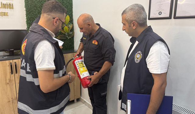 Zabıta ve İtfaiye'den İş Yerlerine Yangın Güvenliği Uyarısı
