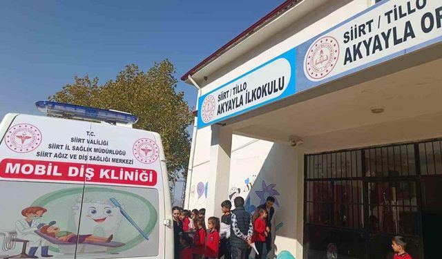 Siirt’te mobil diş sağlığı hizmeti