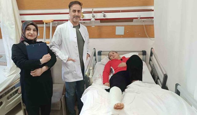 Batman’da bir ilk: Milli sporcu kapalı yöntem aşil tendonu ameliyatıyla sağlığına kavuştu