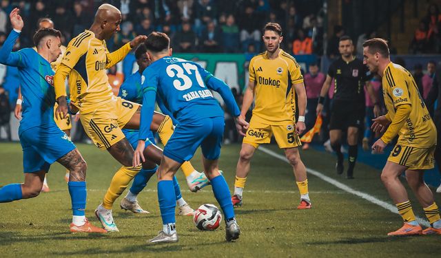 Rize'de gol düellosu! Fenerbahçe'den muhteşem geri dönüş