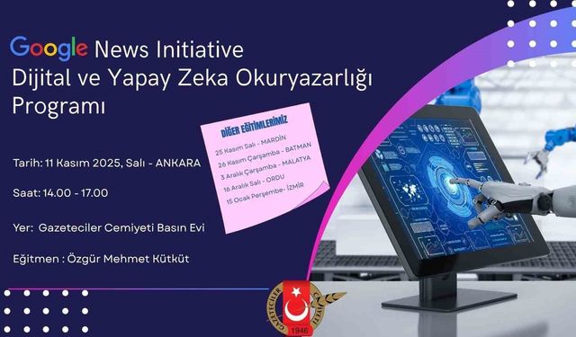 Google, Malatya’da yapay zeka eğitimi verecek