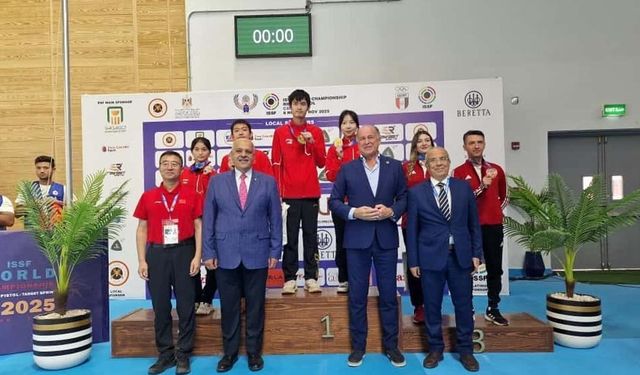 Havalı tüfek karışık takımından tarihi madalya