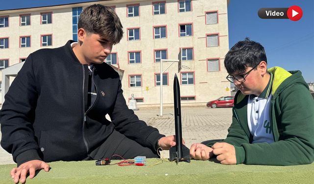 Yüksekova Fen Lisesi öğrencilerinden roket denemesi