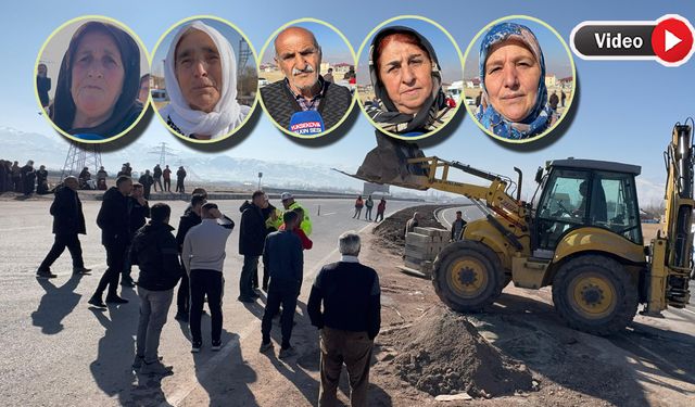 Yolun Kapatılmasını Protesto Eden Mahalleli Sokağa Döküldü