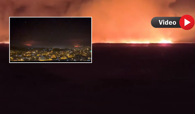 Nehil Sazlığı’ndaki Yangın Büyüyor: Alevler Şehrin Birçok Noktasından Görülüyor