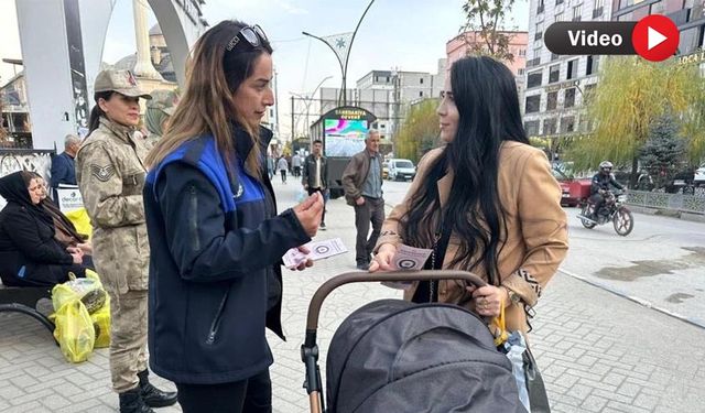 Yüksekova’da Kadına Yönelik Şiddetle Mücadele Farkındalığı