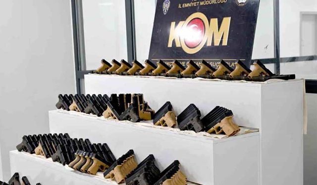 Adıyaman’da bin adet tabanca ele geçirildi