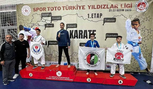 Gaziosmanpaşalı karatecilerden Türkiye Yıldızlar Ligi’nde 14 madalya