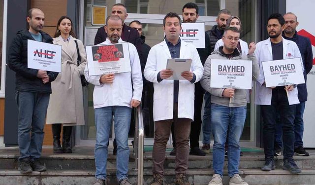 Bayburt’ta aile hekimlerinden ücret kesintilerine ve iş yüküne tepki