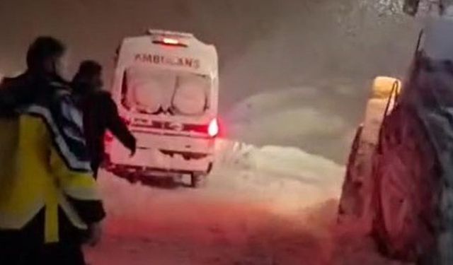 Hakkari’de hasta kurtarma operasyonu