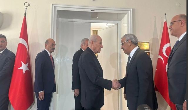 DEM Parti İmralı Heyeti, Bahçeli ile TBMM'de bir araya geldi