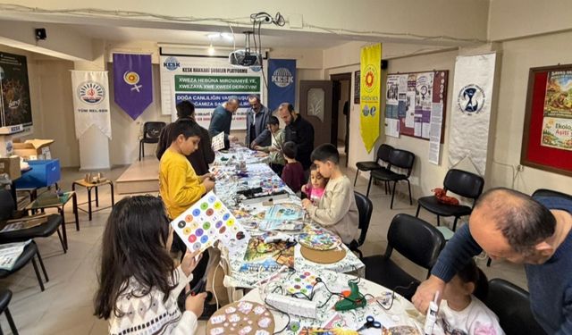 Hakkari Eğitim Sen’den Çocuklarla Geri Dönüşüm Etkinliği