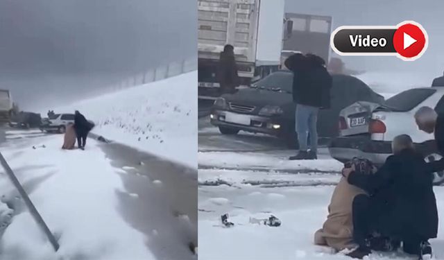 Van-Güzeldere mevkiinde Zincirleme Kaza