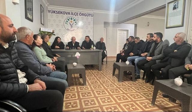 Hakkari Barosu’ndan DEM Parti İlçe Yönetimine Ziyaret