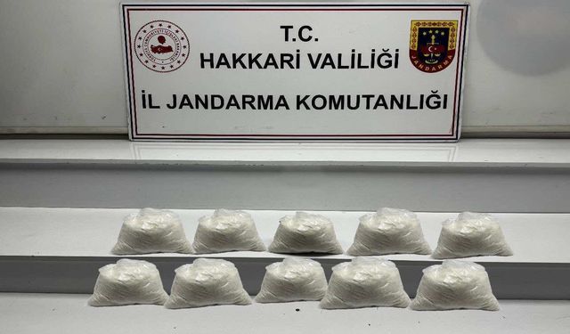 Yüksekova’da 9 Kilo Metamfetamin Ele Geçirildi