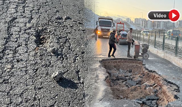 Yüksekova’da Bozulan Yol  Akşam Saatlerinde Onarıldı