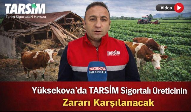 Yüksekova’da Ahırı Çöken, Hayvanı Telef Olan Üretici Tazminat Alacak