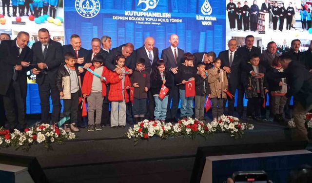 50. Yıl Kütüphaneleri deprem bölgesinde hizmete açıldı