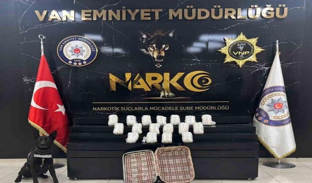 Van’da 22 kilo 540 gram metamfetamin ele geçirildi