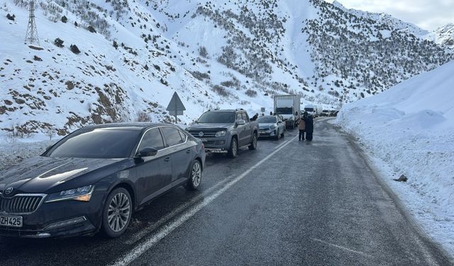 Hakkari-Van ve Hakkari-Çukurca Karayollarına Çığ Düştü