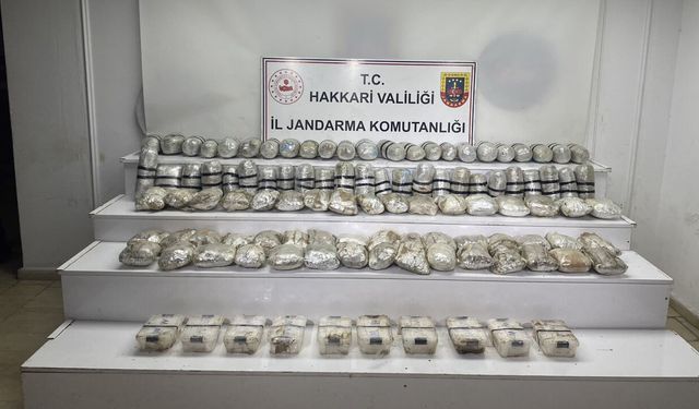 Yüksekova’da 60 Kilo Yasaklı Madde Ele Geçirildi