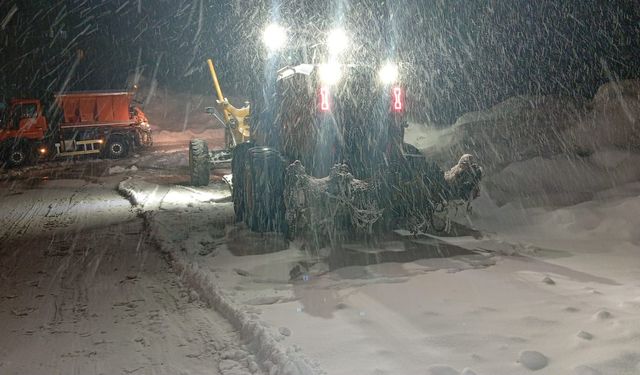 Yüksekova-Şemdinli karayolu çığ riski nedeniyle ulaşıma kapatıldı