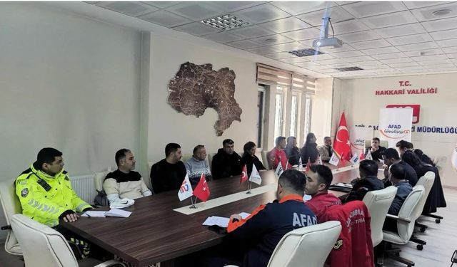 Hakkari’de çığ riskine karşı koordinasyon toplantısı yapıldı