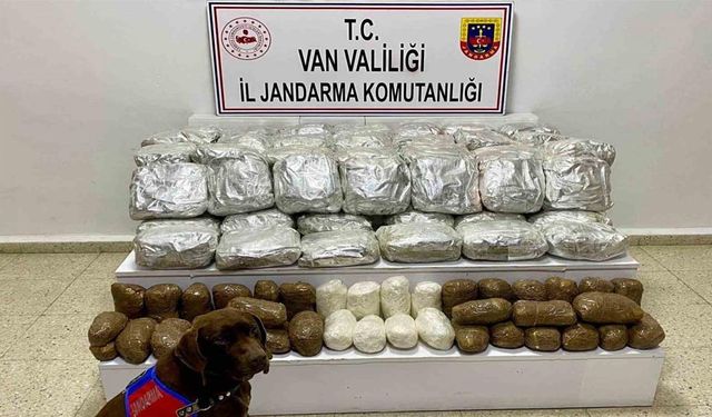 Van’da 78 kilo uyuşturucu ele geçirildi