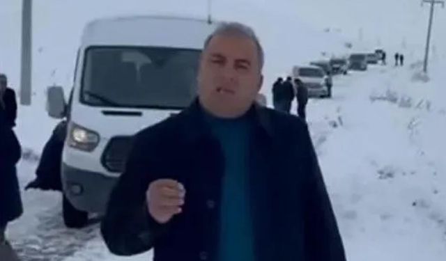 Van’da Kar Nedeniyle Araçlar Yolda Kaldı: Başkan Sert Tepki Gösterdi